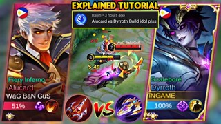 DYRROTH VS ALUCARD! | DEMON KING😈 AGAINST DEMON HUNTER🔥| EXPLAINED TUTORIAL - MLBB