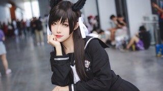 [koleksi cos] Cosplay Ms. Sister Azur Lane Seragam JK Atago, Ms. Sister, mata ini sangat indah, apak