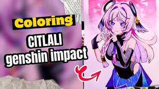 Coloring CITLALI – Genshin impact