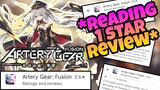 Artery Gear Fusion Global - Reading 1 Star Review "NOT F2P FRIENDLY"