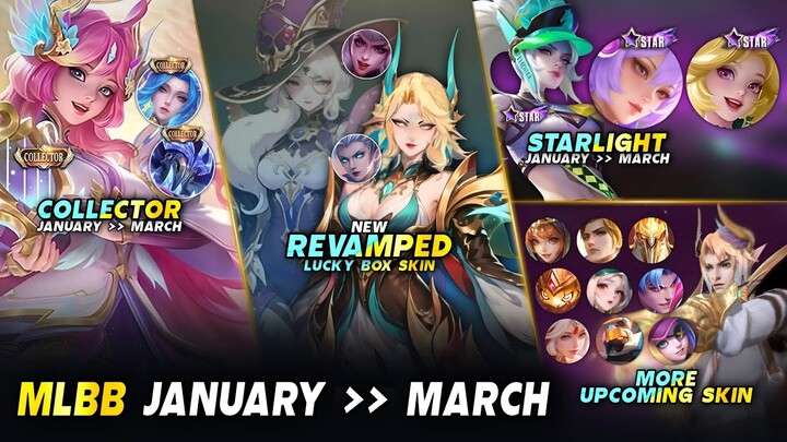 MLBB JANUARY - MARCH UPDATE | NEW REVAMPED LUCKY BOX SKIN | RELEASE SCHEDULE INFO - MLBB #whatsnext