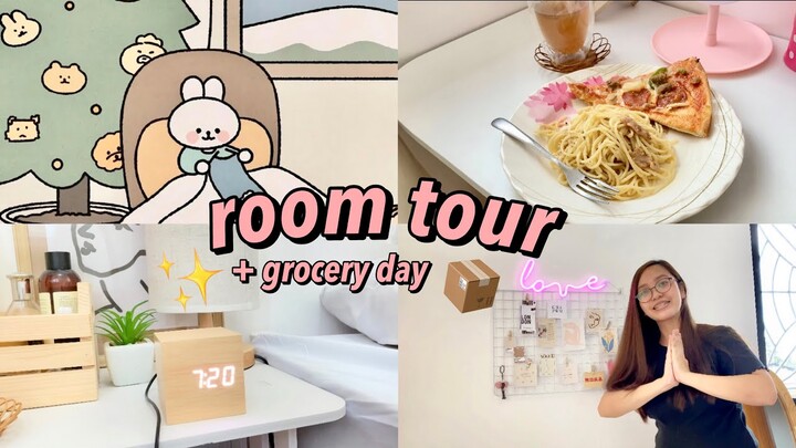 VLOGMAS: Room tour, Grocery day + package haul 📦🛒