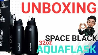 AQUAFLASK 32oz SPACE BLACK | UNBOXING AND COMPARISON VIDEO
