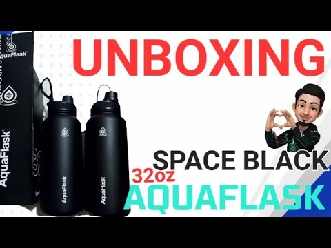AQUAFLASK 32oz SPACE BLACK | UNBOXING AND COMPARISON VIDEO