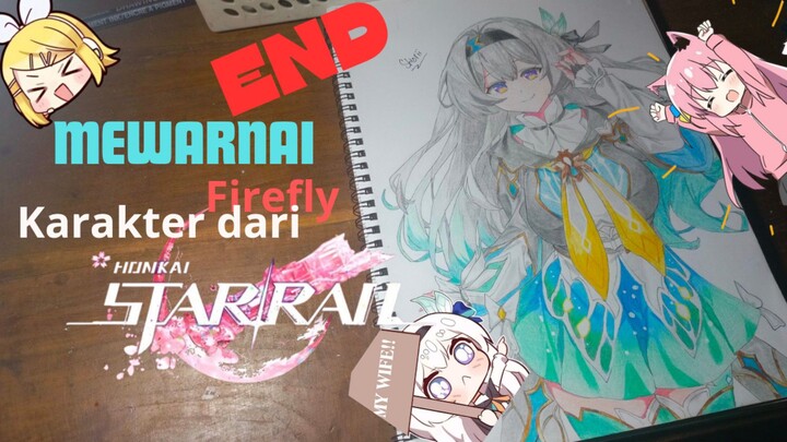 Melanjutkan coloring Firefly Dari Game HSR (END)