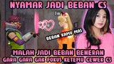 NYAMAR JADI BEBAN CS MALAH JADI BEBAN BENERAN GARA GARA CEWEK!! | Free Fire Indonesia