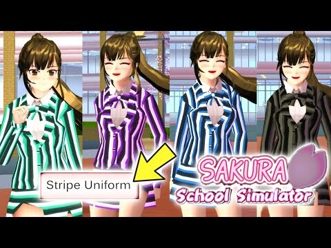 Stripe School Uniform New Update?! || SAKURA SCHOOL SIMULATOR TUTORIAL