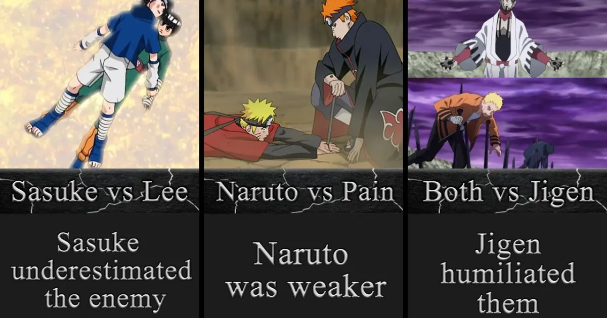 Fights That Naruto And Sasuke Lost - Bilibili