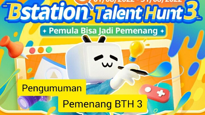 LDI Production mengucapkan Selamat kepada Pemenang Bstation Talent Hunt 3 ||
