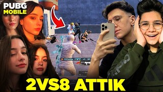 KIZLARA KARŞI 2vs8 ATTIK!! - PUBG MOBİLE