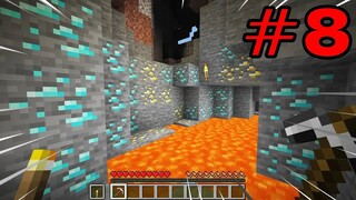 ขุดเหมืองเจอเพชรนับหลายกองเลย!! รวยแล้วว - Minecraft เอาชีวิตรอดกับเพื่อน #8