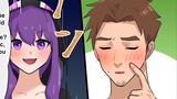【Minecraft Dub Comics】Ender Girl Shows Her Love to Steve in Her Way