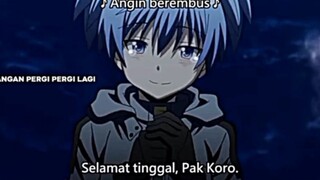 perpisahan Nagisa dan korosensei 😭😭😭😭