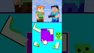 PUZZLE CHALLENGE With ALEX and STEVE #minecraft #animation