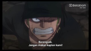 zoro panik luffy dimakan naga 😄