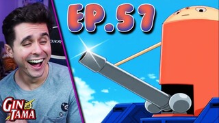 "HIGH QUALITY FINISH BTW" Gintama Episode 57 Live Reaction!