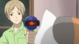 Natsume's mind was on monsters, he ignored the hair dryer, and the cat immediately became furry
