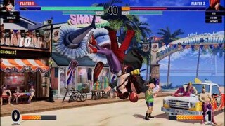 KOF15　チャンピオン　ユリ・サカザキ　１１HITクイックMAXコンボ　空中投げ締めがいい