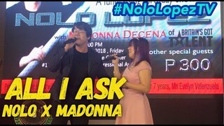 ALL I ASK (ADELE) Live Cover by Nolo Lopez & Madonna Decena | Nolo Lopez TV