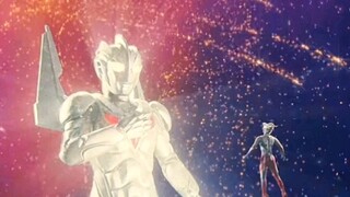 Ultraman Noa and Dark Zagi in different periods