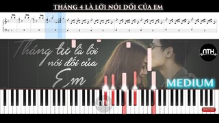 Hướng Dẫn - Tháng Tư Là Lời Nói Dối Của Em - Piano