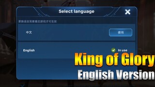 Honor of Kings/King of Glory English Update!!!