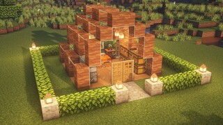 Minecraft: Acacia and glass house