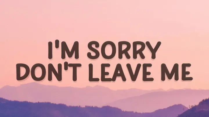 SLANDER - I'm sorry don't leave me (Love Is Gone) (Lyrics) ft. Dylan Matthew (Acoustic)