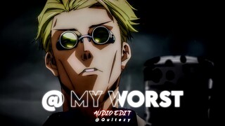 @ my worst - blackbear [edit audio]