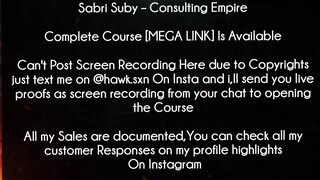 Sabri Suby Course Consulting Empire download