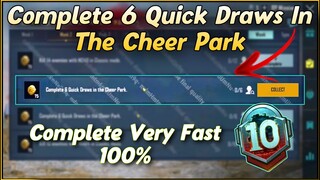 Complete 6 Quick Draws In The Cheer Park | C2S5 M10 Week 2 Mission