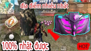 3 địa điểm có nhiều đầu lâu tím nhất free fire | Nơi có nhiều đầu lâu tím nhất bản đồ