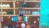 playing for hours of terraria