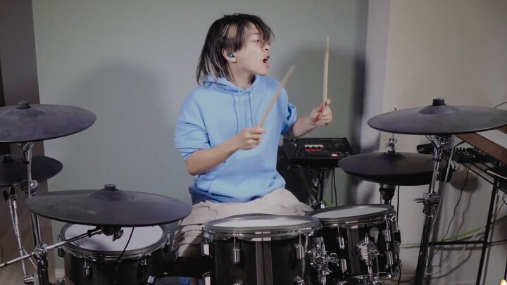 [Drum Set] ลอยด์อาร์ตออนไลน์OP LiSA (โอริเบะ ริสะ) มือกลอง "ข้ามสนาม" ฮารุ โคฟเวอร์ระเบิด!