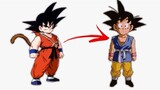 Why is Goku tan in GT?