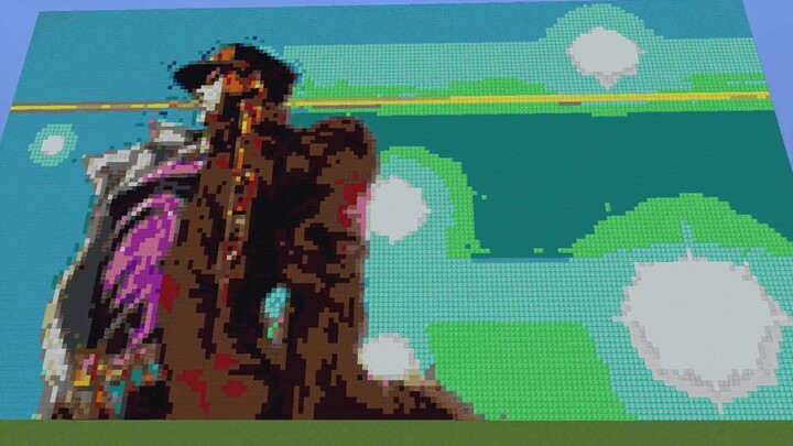 Minecraft has a total of 6.549 million blocks to make JOJO personally think that the most burning op glory belongs to the Stardust Crusaders! !