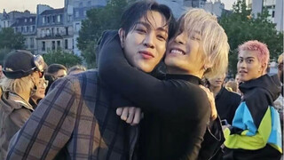 jackbam！！两个宝终于见面了！超黏糊