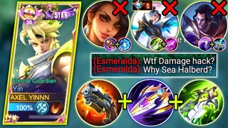 YIN SEA HALBERD BUILD CAN COUNTER ESMERALDA IN SIDELANE?😱 | 20 KILLS IN 13 MINTS😈 | MOBILE LEGENDS