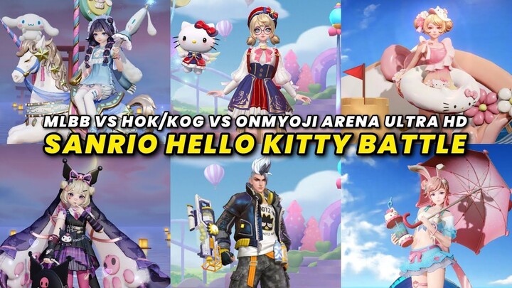 MLBB vs. Honor of Kings vs. Onmyoji Arena: Sanrio Hello Kitty Collaboration Showdown in Ultra HD!