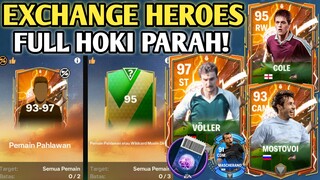 WAKTUNYA FULL EXCHANGE HEROES DAN HOKI BANGET BAWA PULANG PEMAIN BARU OVR TINGGI FC MOBILE YUAHPLAY!