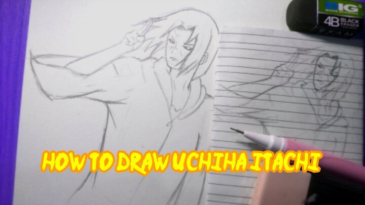 How To Draw Uchiha Itachi easy - Naruto Shippuden