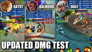 GATOTKACA VALE AND BALMOND UPDATED DAMAGE TEST