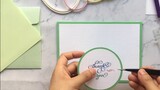 How to make DIY handmade greeting card pansy card for Teacher's Day