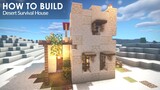 Minecraft : Tutorial Cara Membuat Rumah Gurun Survival | Cara Membuat Rumah di Minecraft
