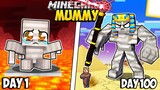 I Survived 100 Days as a MUMMY in Minecraft