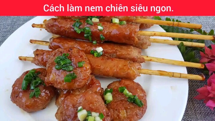 cách làm nem nướng cực ngon