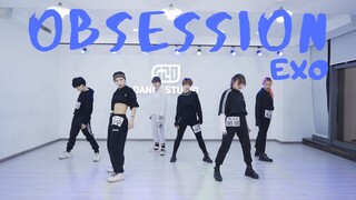 【520舞室】练习室也要还原露腰的KAI位翻跳，为敬业的dancer点赞！EXO-OBSESSION翻跳练习室