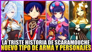 Nuevo tipo de Arma, Scaramouche, Shenhe, Yun Jin, Enkanomiya y mas Noticias Genshin Impact 2.3 y 2.4