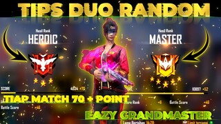 💥CARA PUSHRANK DUO RANDOM SAMPAI BOOYAH💥  || GARENA FREE FIRE 2022