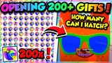 😱OPENING *200x* HYPE GIFTS!! HUGE PARTY DOG!? (Pet Simulator X Roblox)